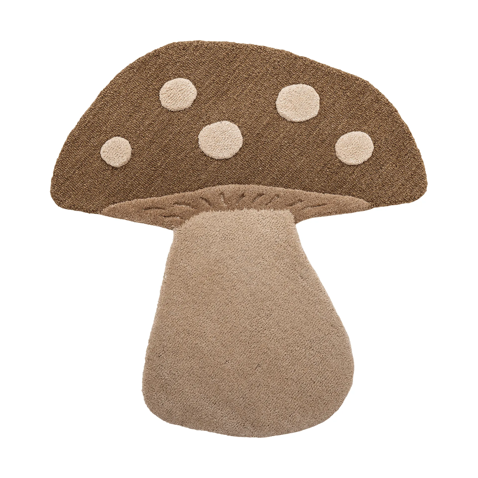 Mushroom tapete, Castanho, lã Bloomingville