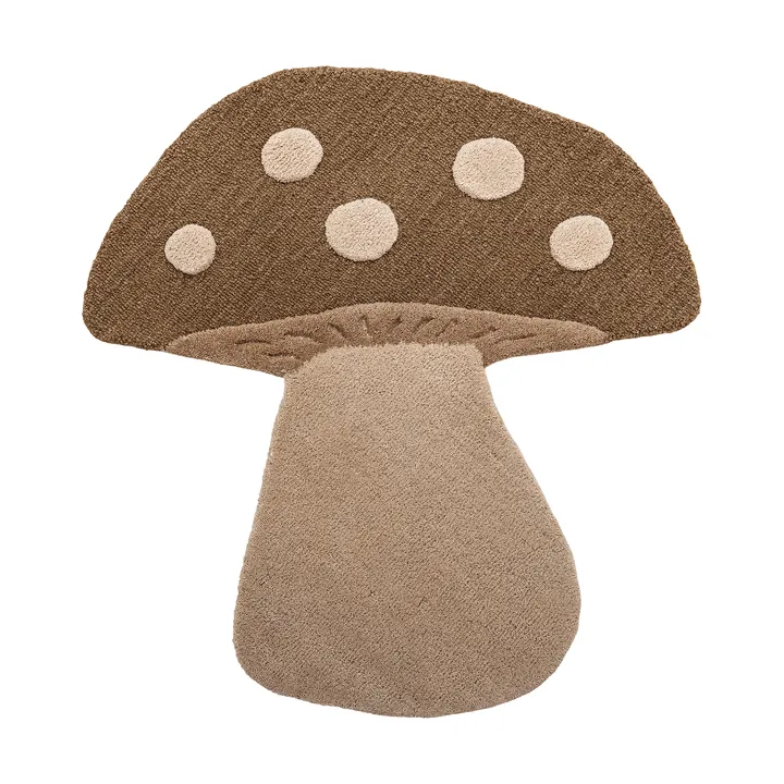 Mushroom tapete - Castanho, lã - Bloomingville
