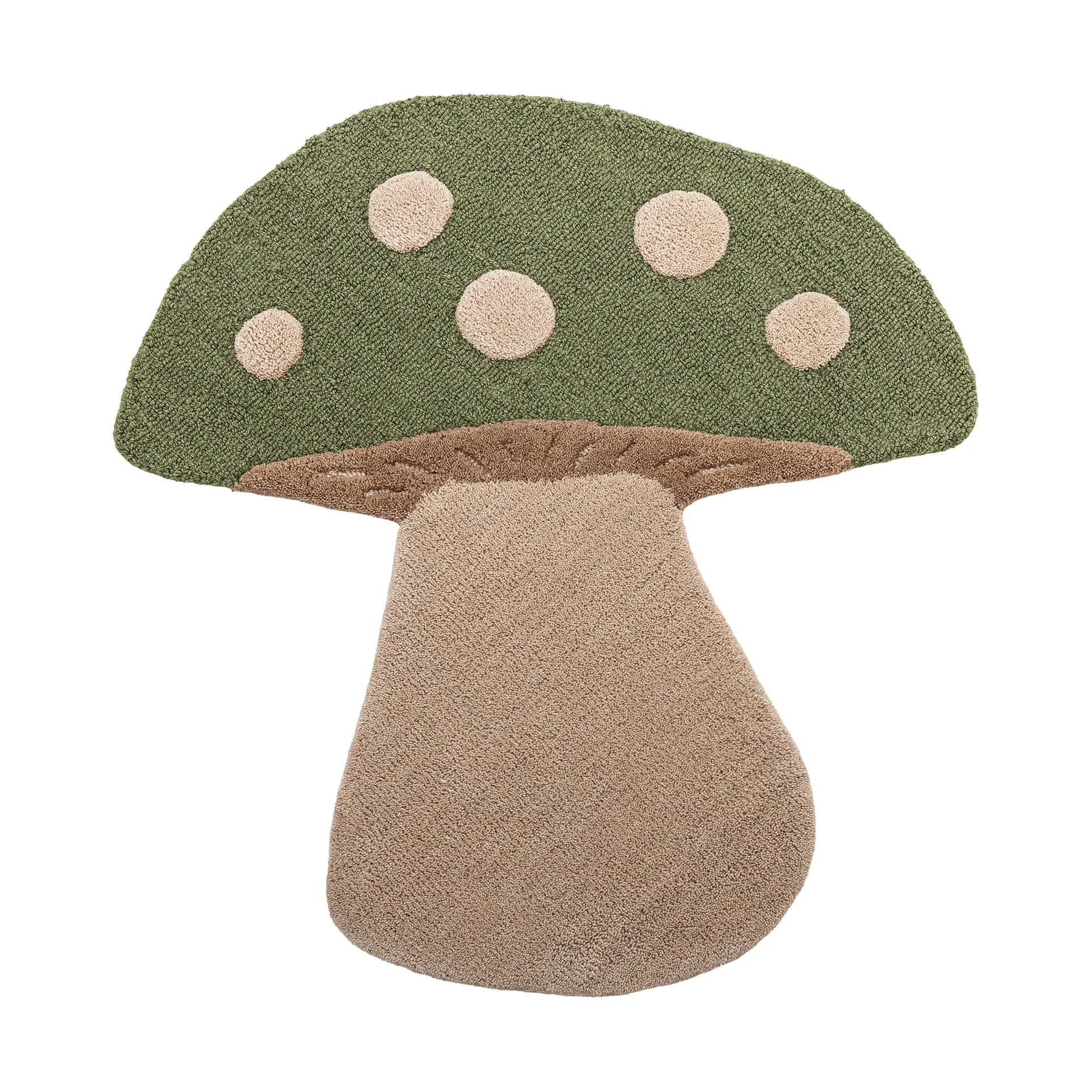 Mushroom tapete, Verde, lã Bloomingville