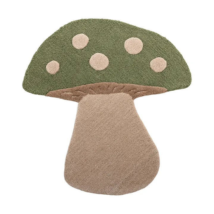 Mushroom tapete - Verde, lã - Bloomingville