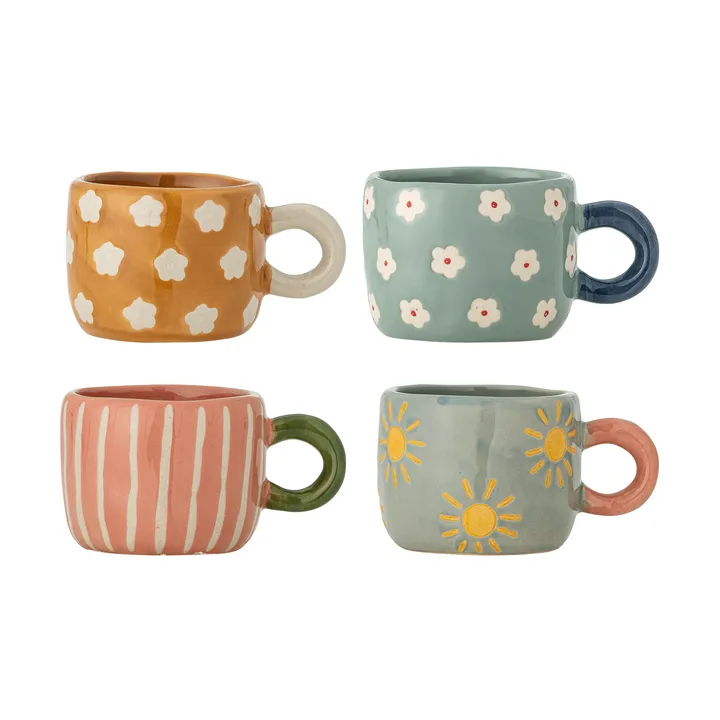 Nini chávena - Multi, 4 peças - Bloomingville