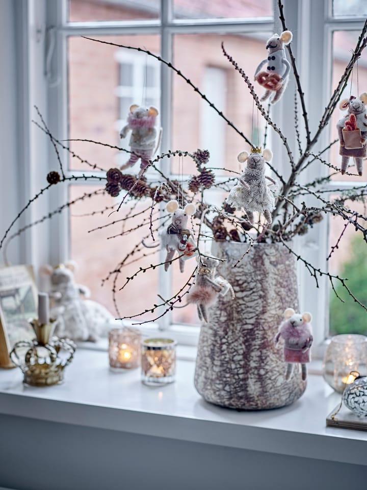 Peo enfeite de lã para a árvore de Natal 2 peças, Natural Bloomingville