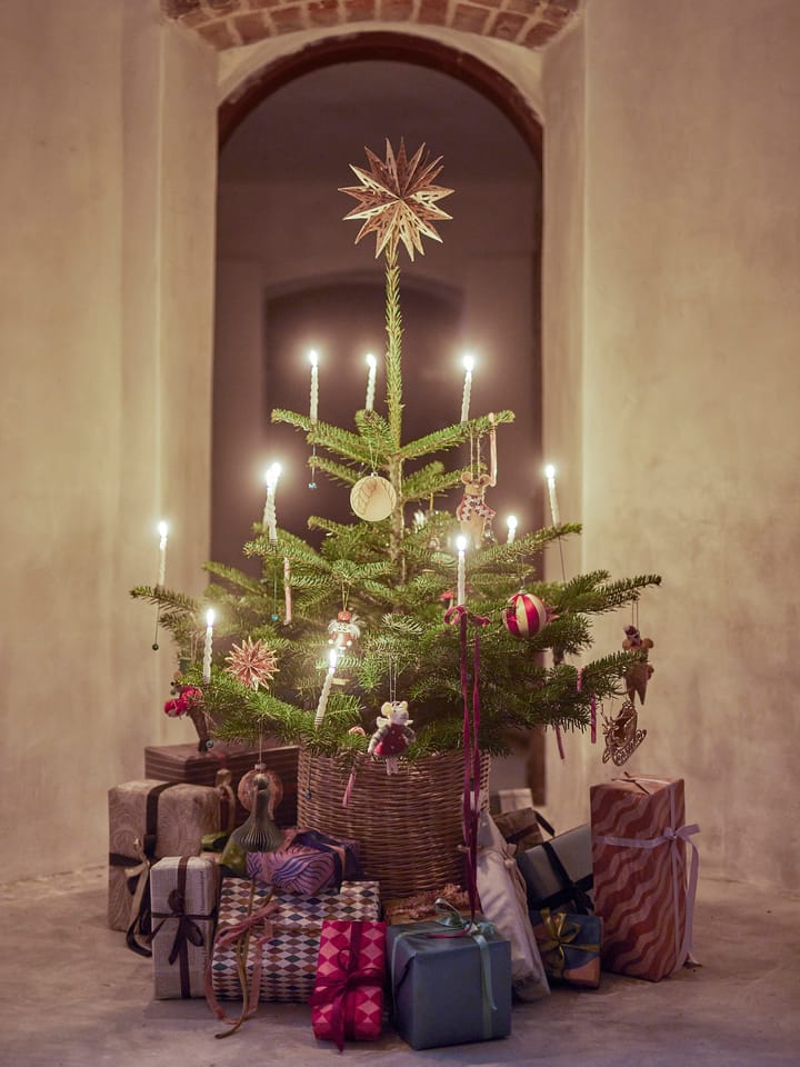 Peo enfeite de lã para a árvore de Natal 2 peças, Vermelho Bloomingville