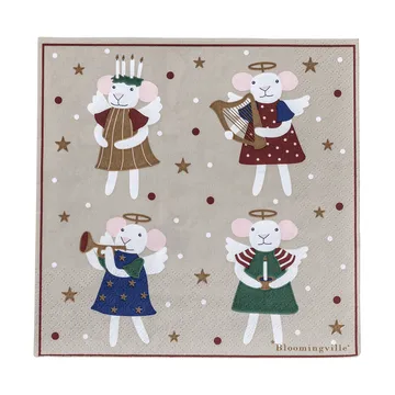 Peo guardanapo de papel - Multicor, 33x33 cm - Bloomingville