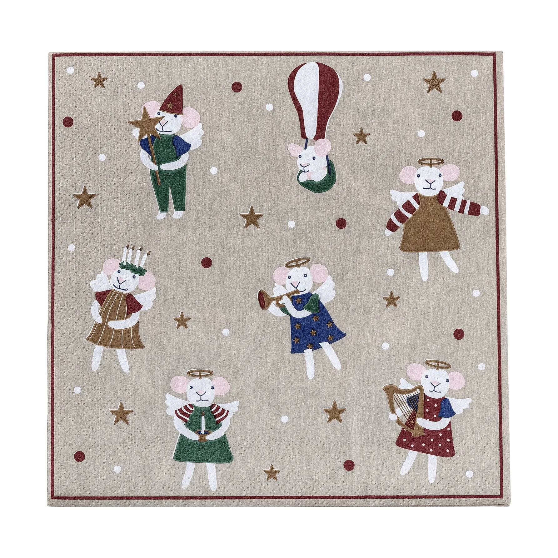 Peo guardanapo de papel, Multicor, 33x33 cm Bloomingville