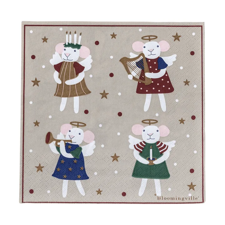 Peo pappersservett - Multicor, 33x33 cm - Bloomingville