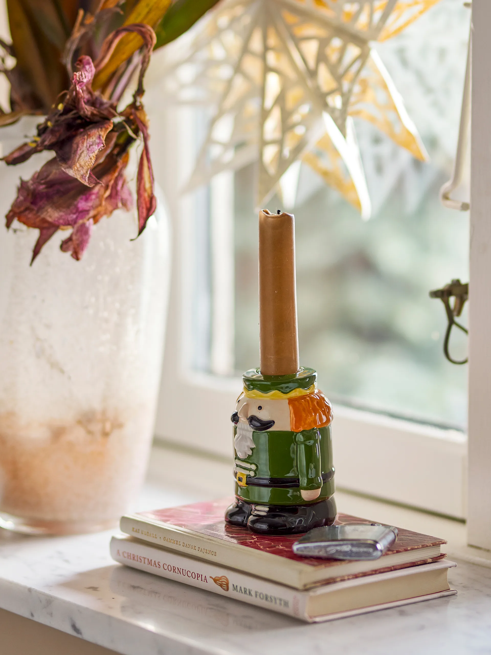 Porta-velas Feast 9 cm, Verde Bloomingville