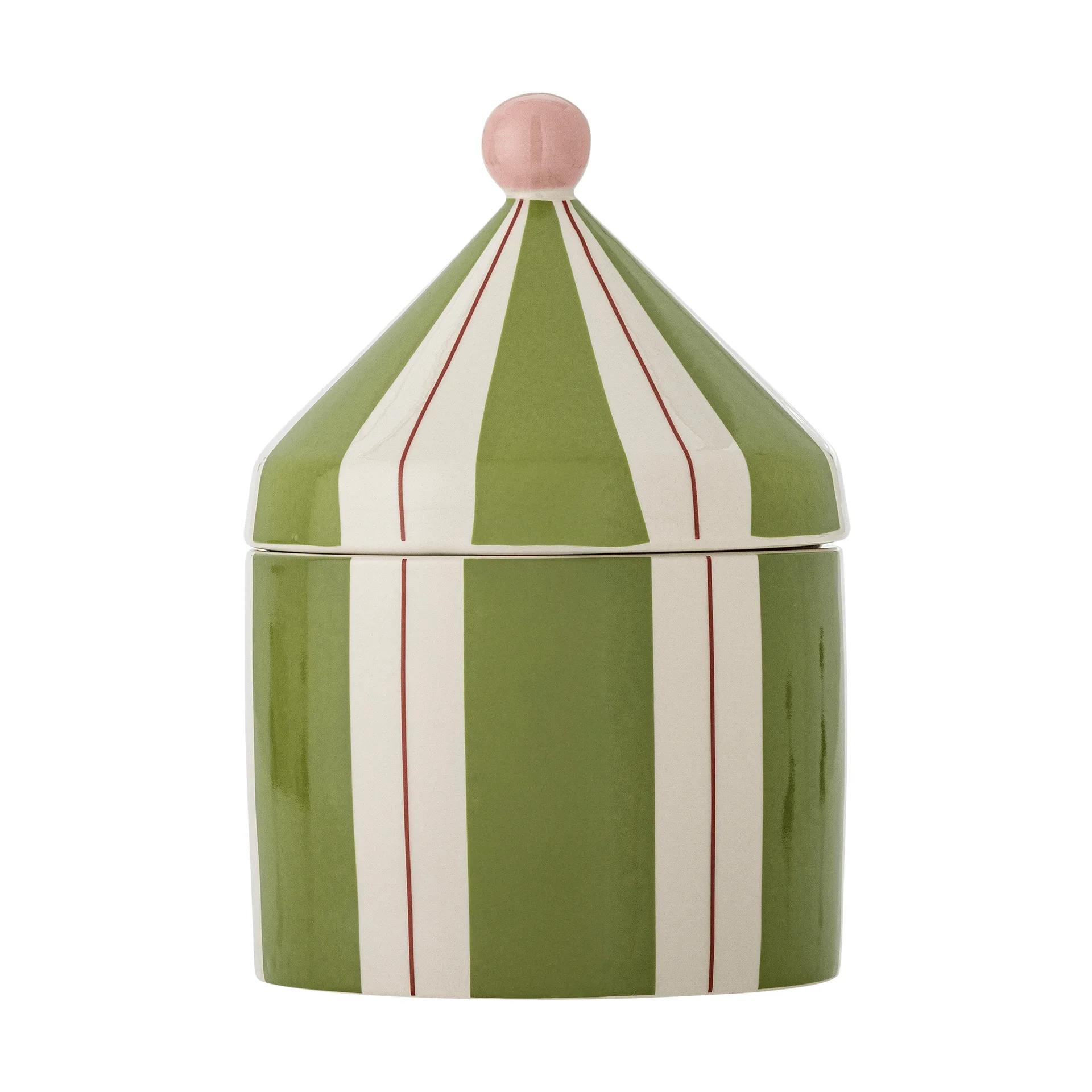 Pote Cimmi com tampa, Verde Bloomingville