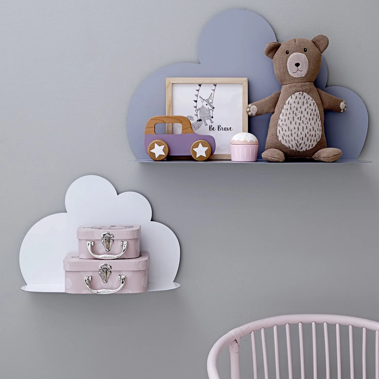 Prateleira Bloomingville em forma de nuvem, grande, branco Bloomingville