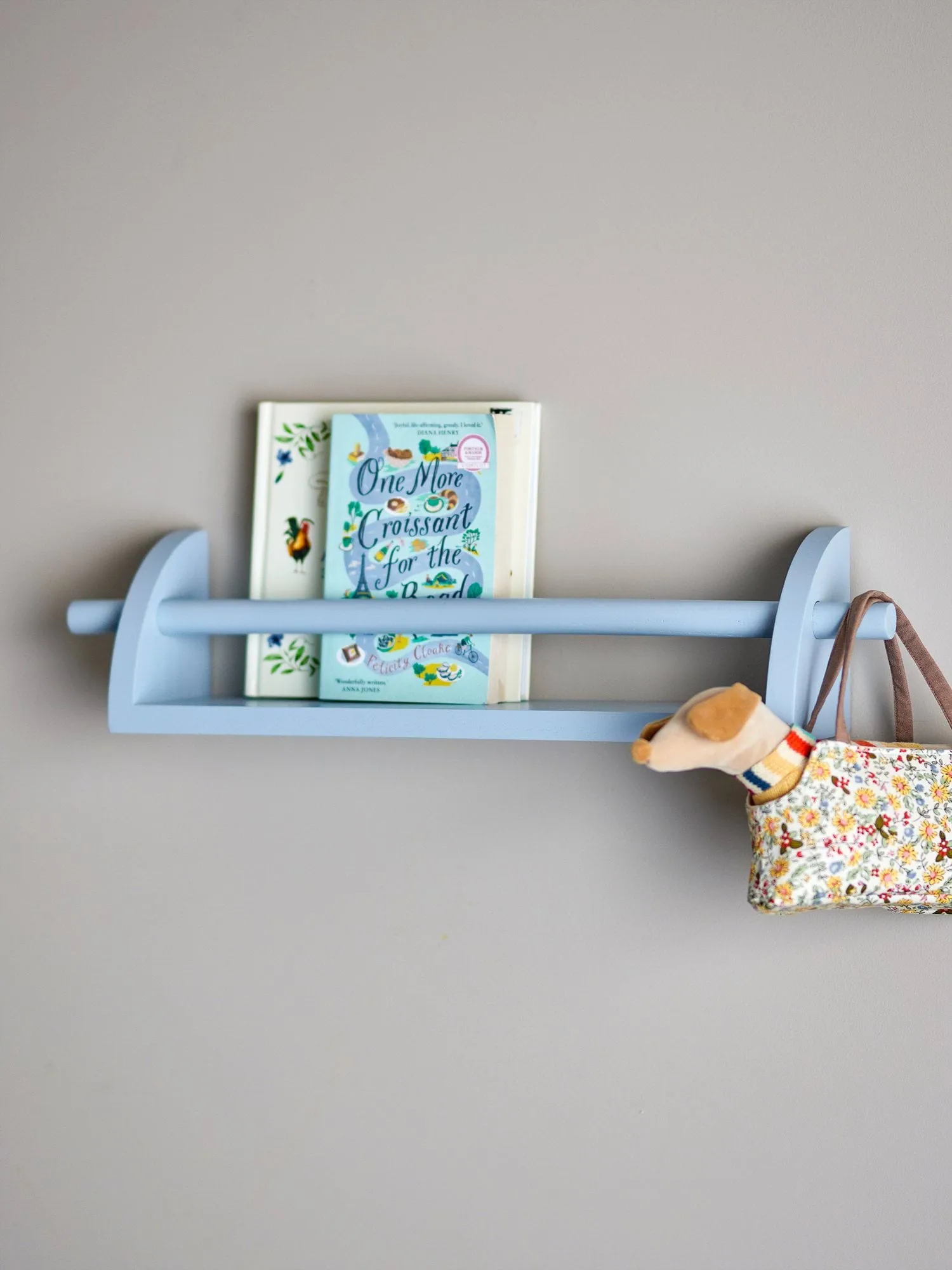 Prateleira de parede Mingus 14x60 cm, Azul Bloomingville