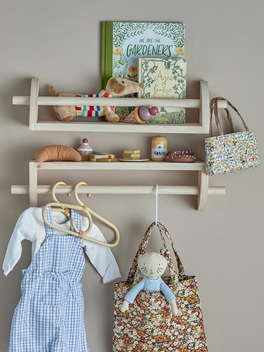 Prateleira de parede Mingus 14x60 cm, Natureza Bloomingville