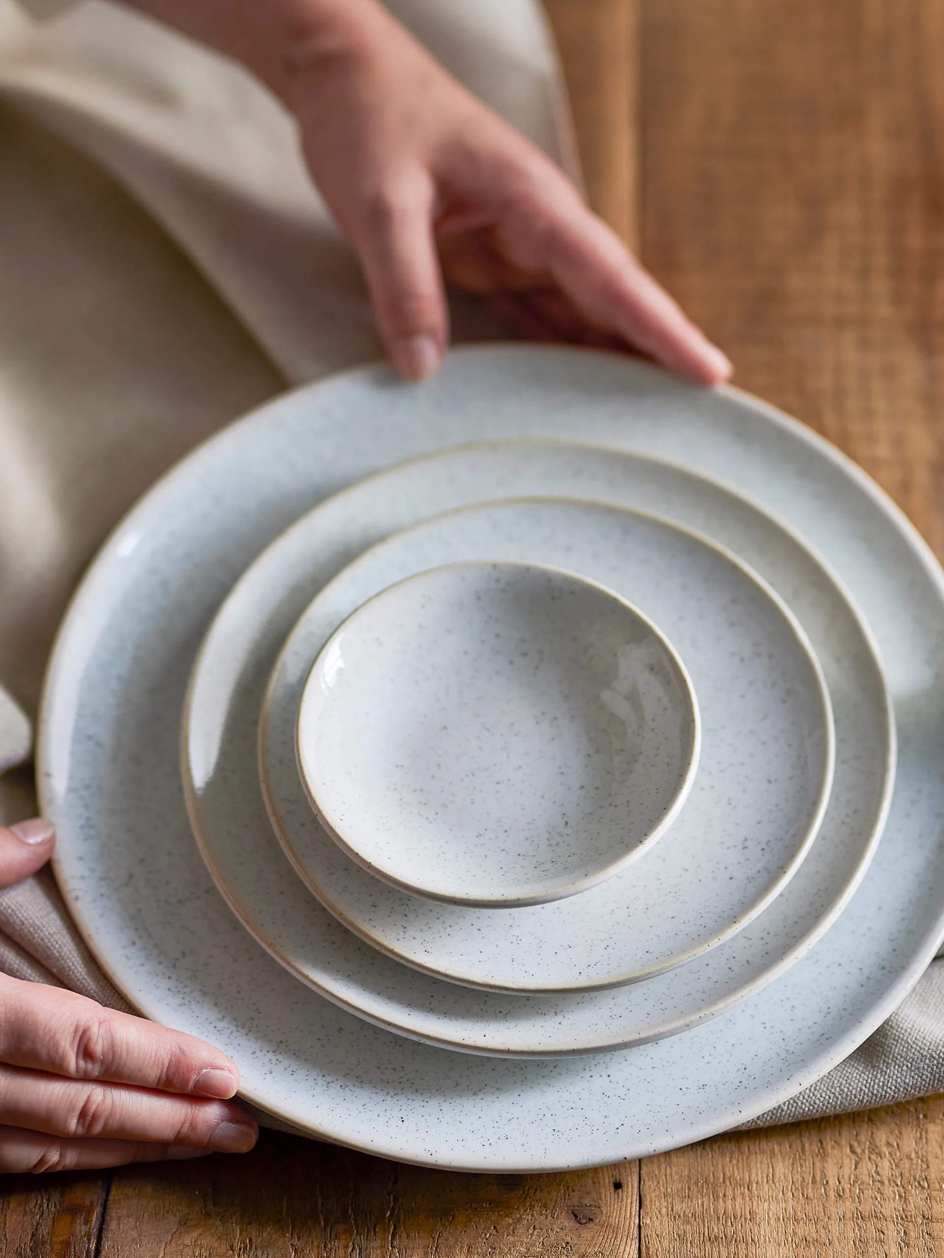 Prato Addison Ø20 cm, Branco Bloomingville