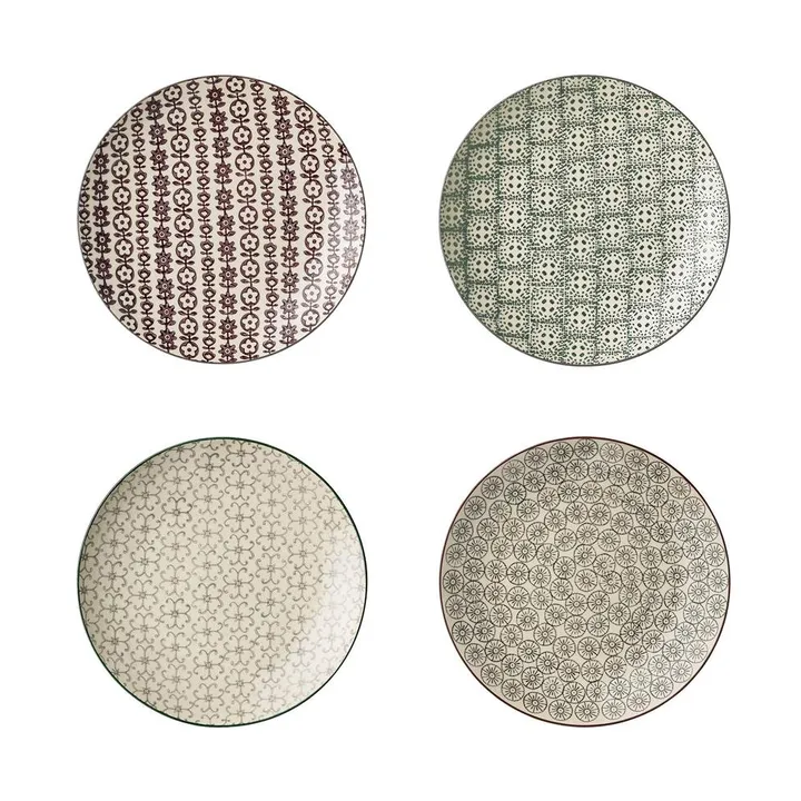 Prato Karine, conjunto de 4 Ø20 cm - Bloomingville