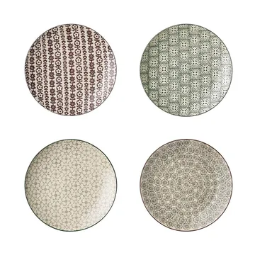 Prato Karine, conjunto de 4 Ø20 cm - Bloomingville