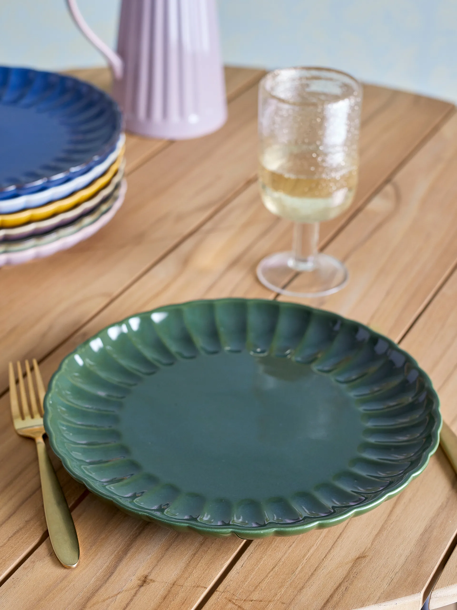 Prato Latina Ø27 cm, Green Bloomingville