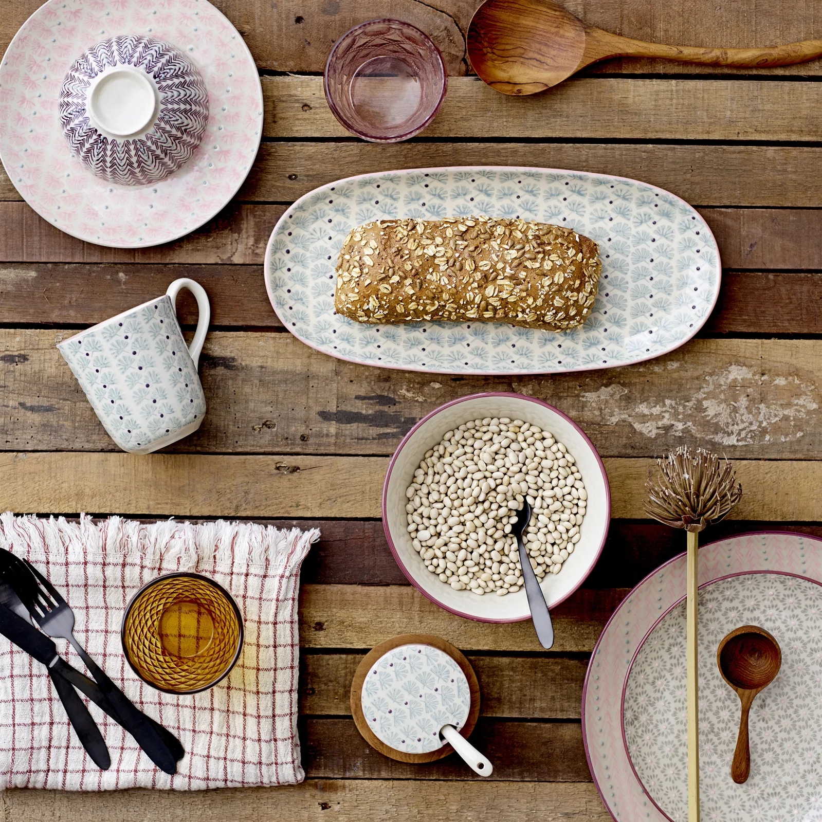 Prato Maya 28 cm, conjunto de 3 multi Bloomingville