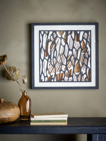 Quadro Barlin 37,5x37,5 cm - Marrom-preto - Bloomingville