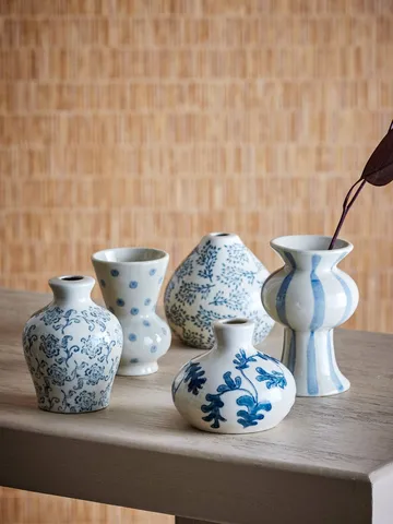 Quinto vaso - Blue grés, 5 peças - Bloomingville