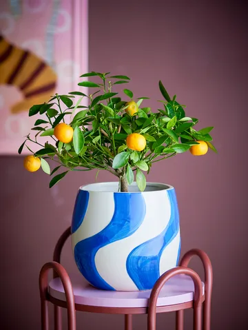 Romy vaso Ø20,5 cm - Azul - Bloomingville