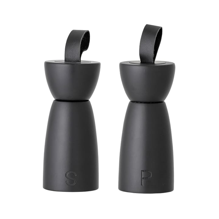 Saleiro e pimenteiro Bloomingville 15 cm - preto - Bloomingville