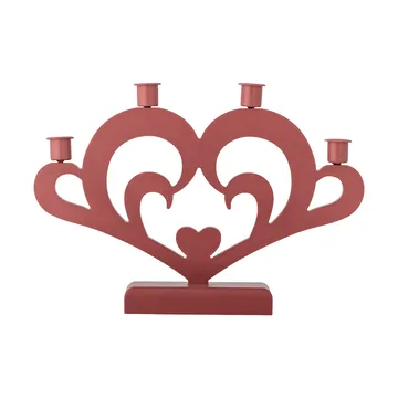 Salia castiçal de Advento - Vermelho, 36 cm - Bloomingville
