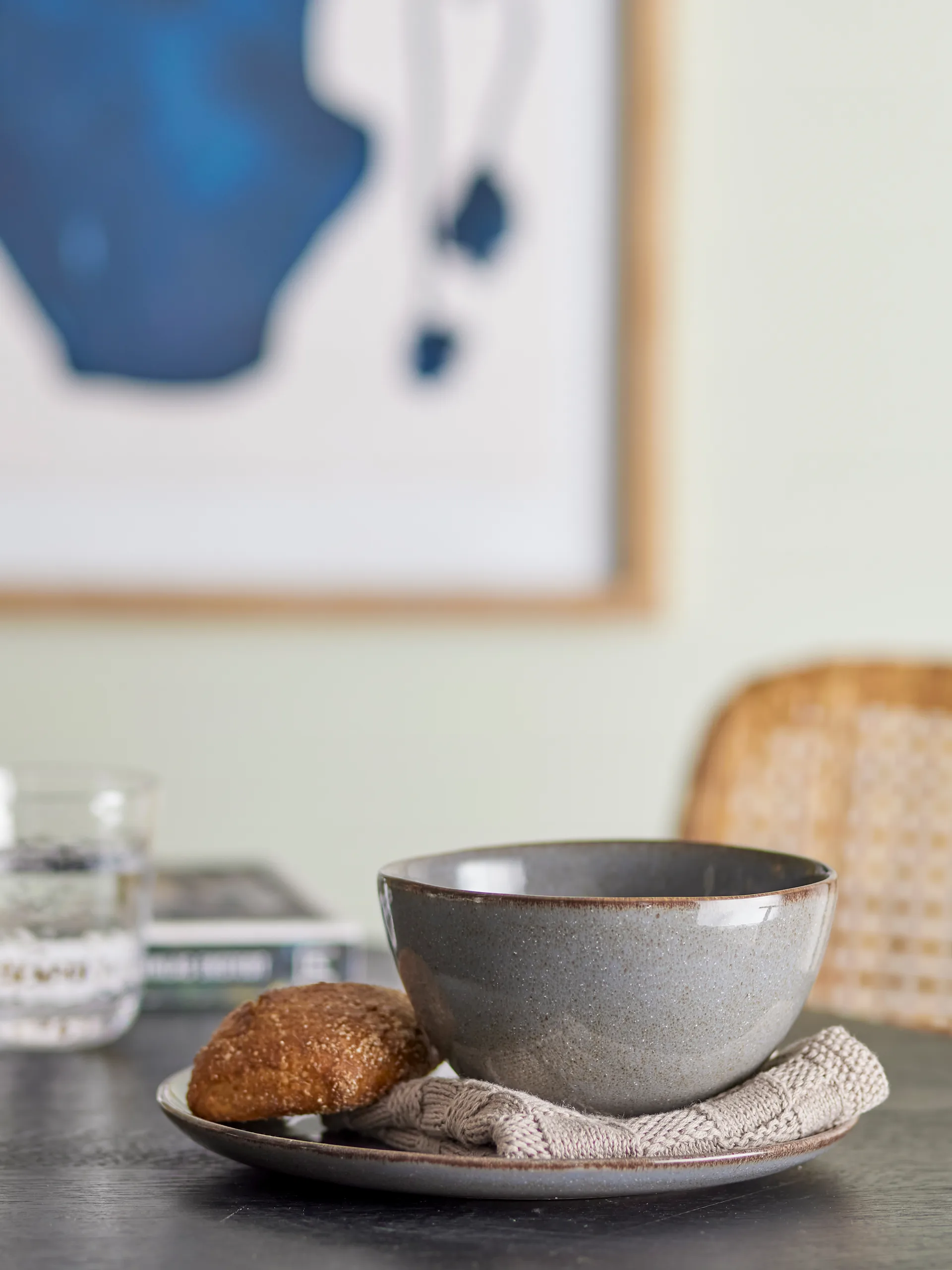 Sandrine conjunto de pequeno-almoço 12 peças, Cinza Bloomingville