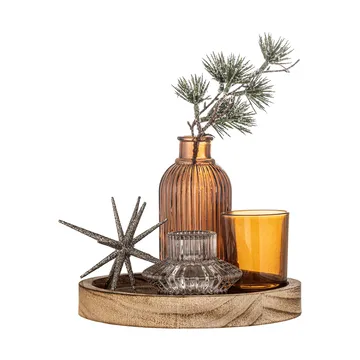 Sanga tabuleiro redondo com objetos decorativos 6 peças - Ouro - Bloomingville