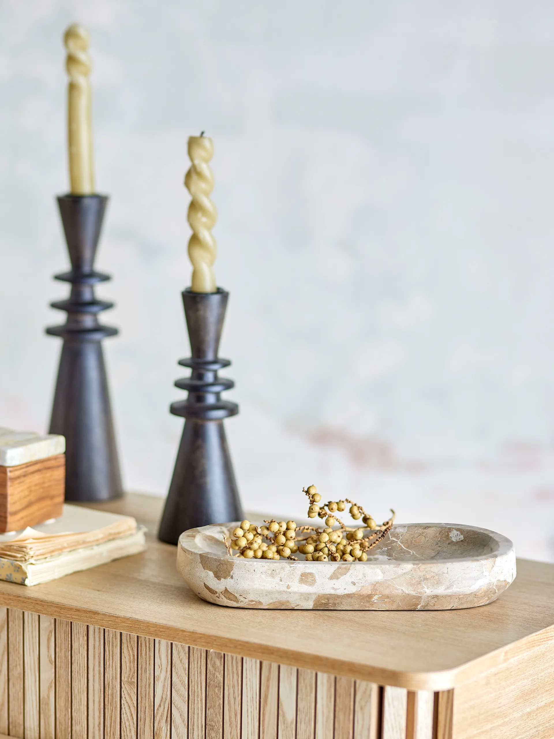 Shao bandeja mármore 24,5x12,5 cm, Natural Bloomingville