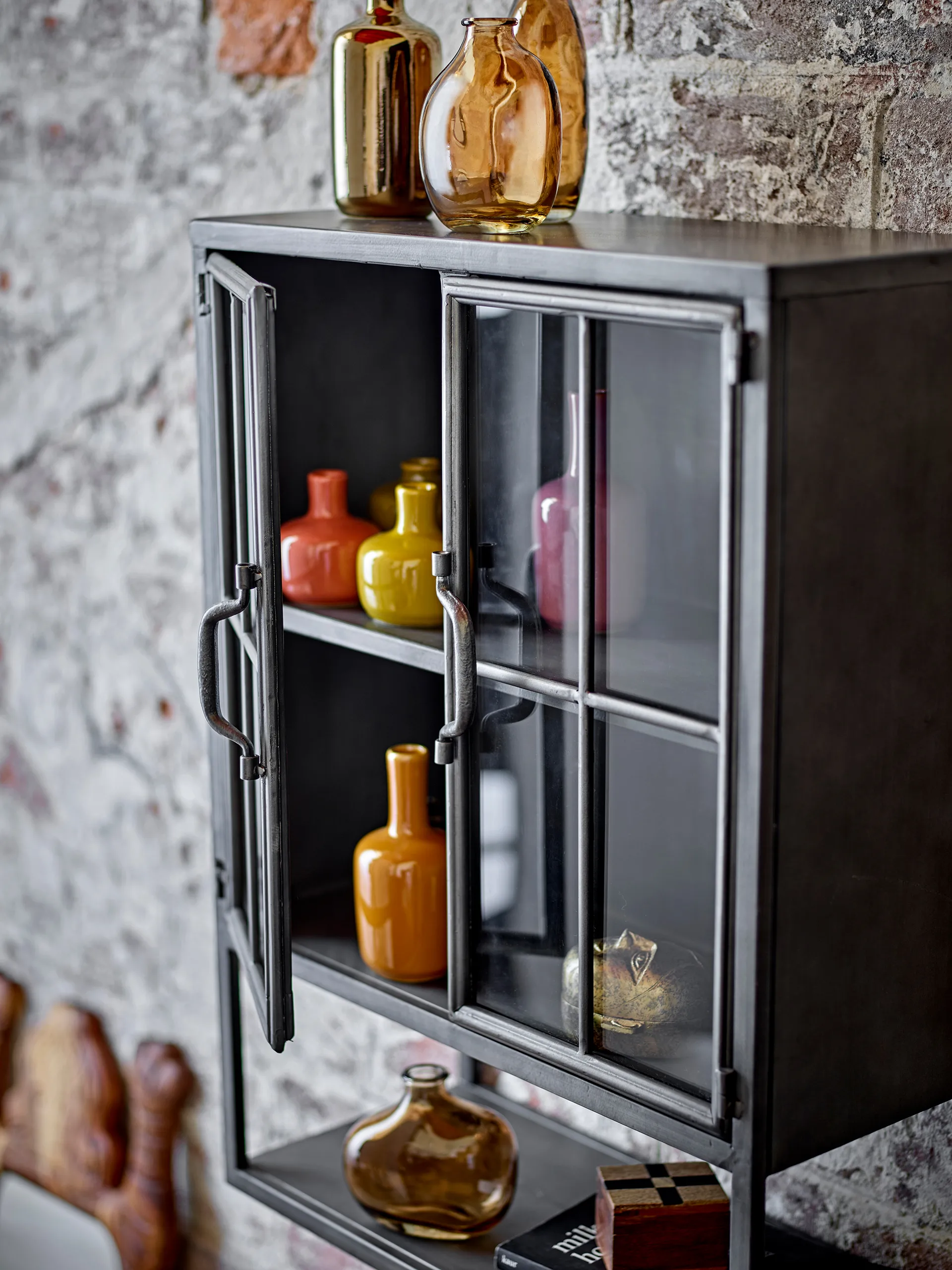 Sindre armário 46x21,5x61 cm, Preto, metal. Bloomingville