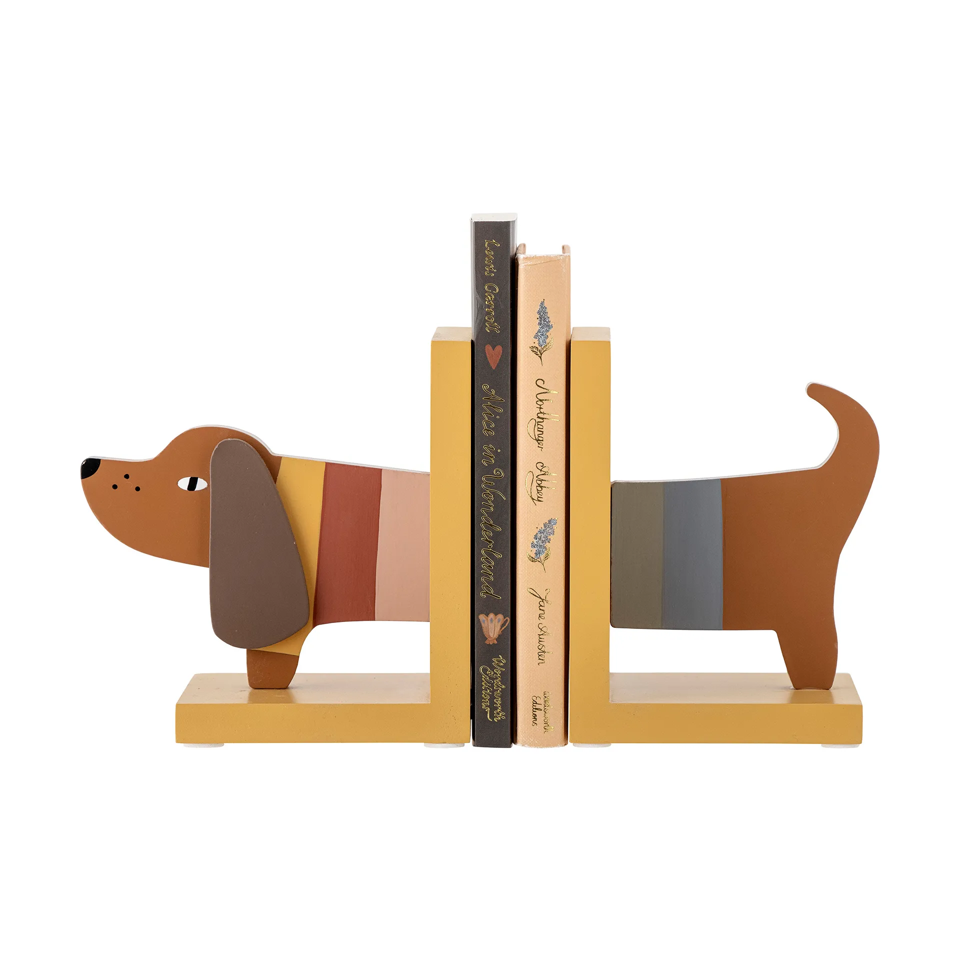 Suporte de livros Charlie 2 peças , Amarelo Bloomingville