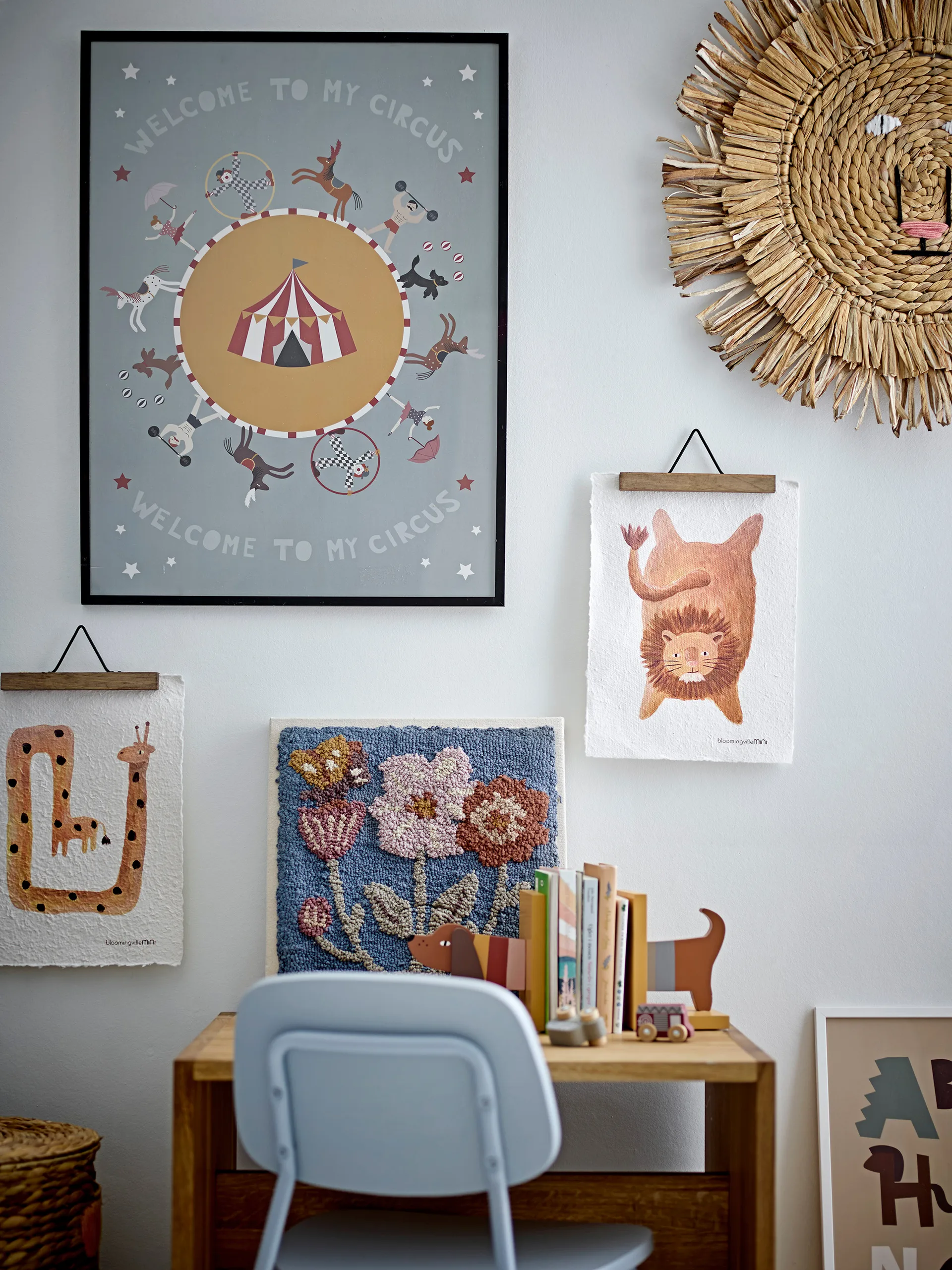 Suporte de livros Charlie 2 peças , Amarelo Bloomingville