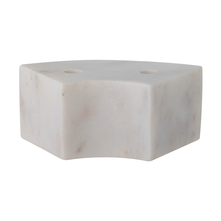 Suporte de velas Florida 14,5x6x7,5 cm, White marble Bloomingville