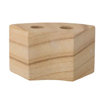 Suporte de velas Florida 14,5x8x7,5 cm - Natural sandstone - Bloomingville