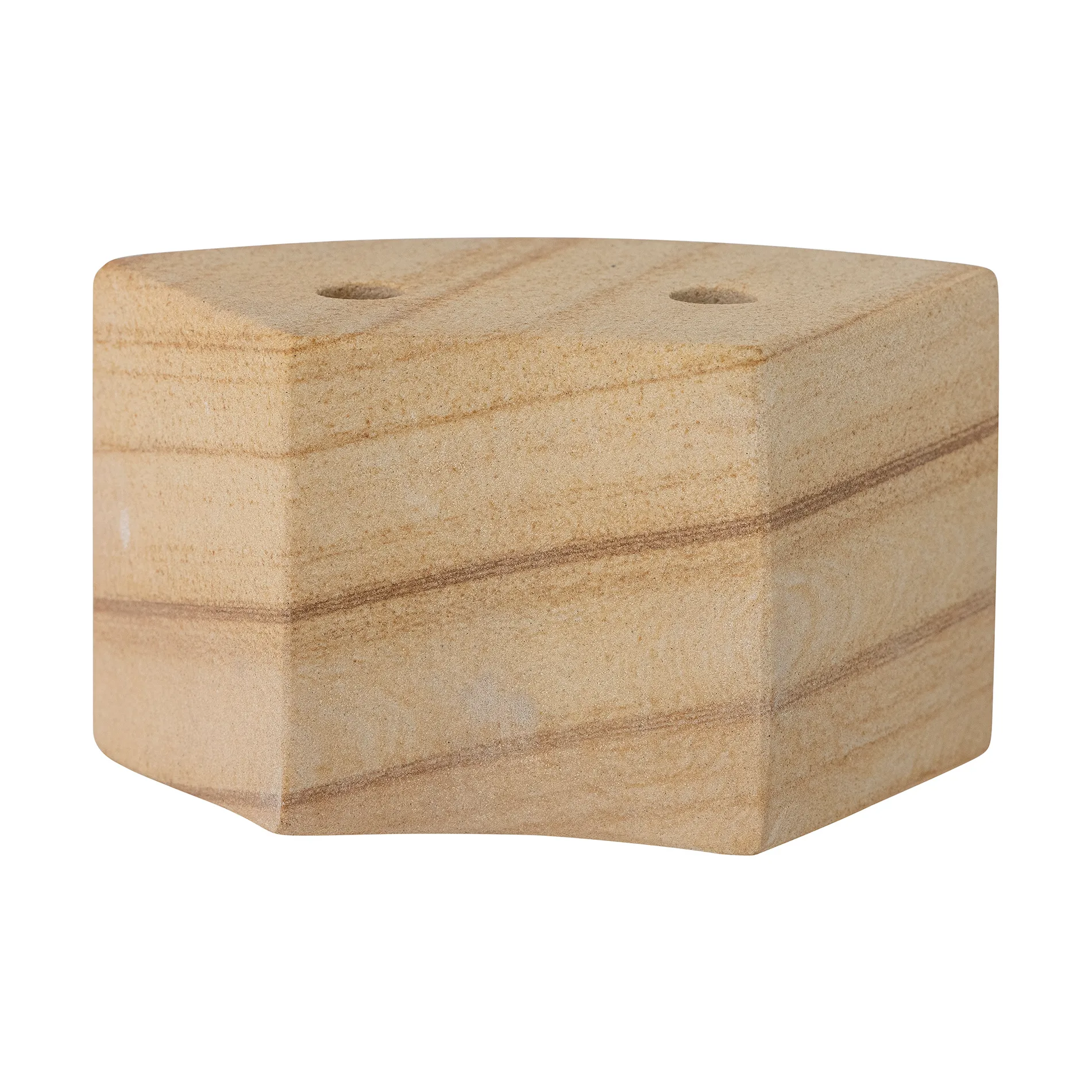 Suporte de velas Florida 14,5x8x7,5 cm, Natural sandstone Bloomingville