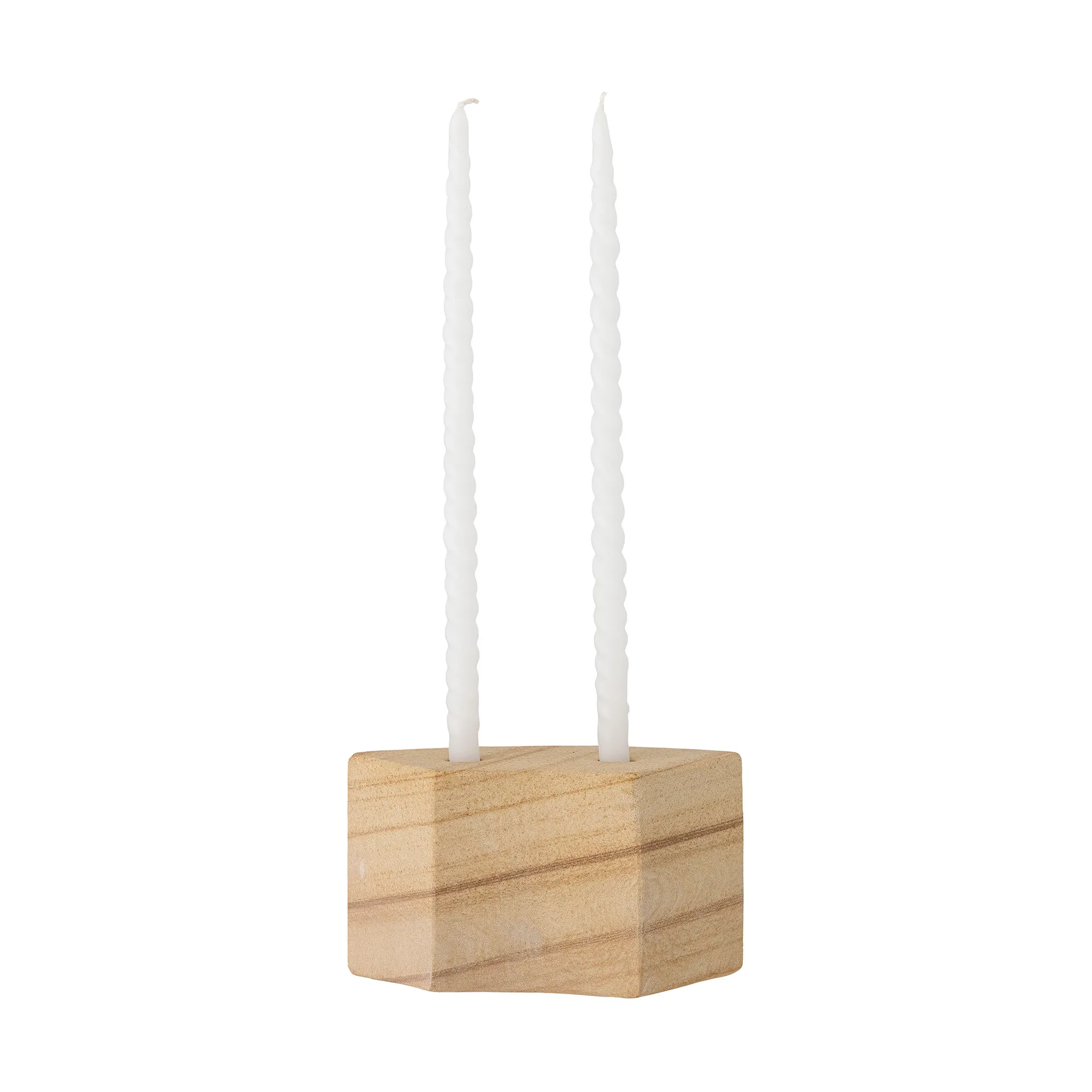 Suporte de velas Florida 14,5x8x7,5 cm, Natural sandstone Bloomingville