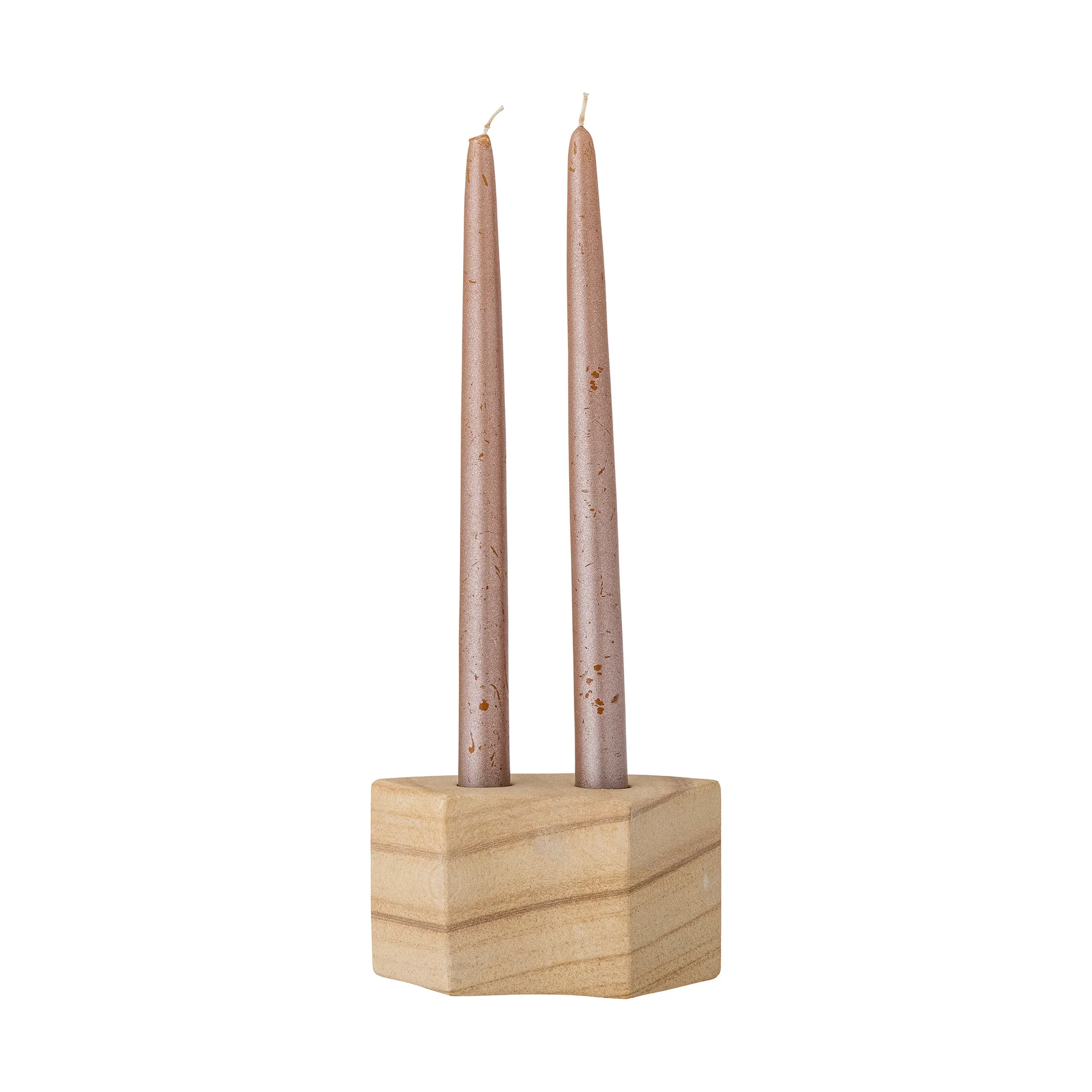 Suporte de velas Florida 14,5x8x7,5 cm, Natural sandstone Bloomingville
