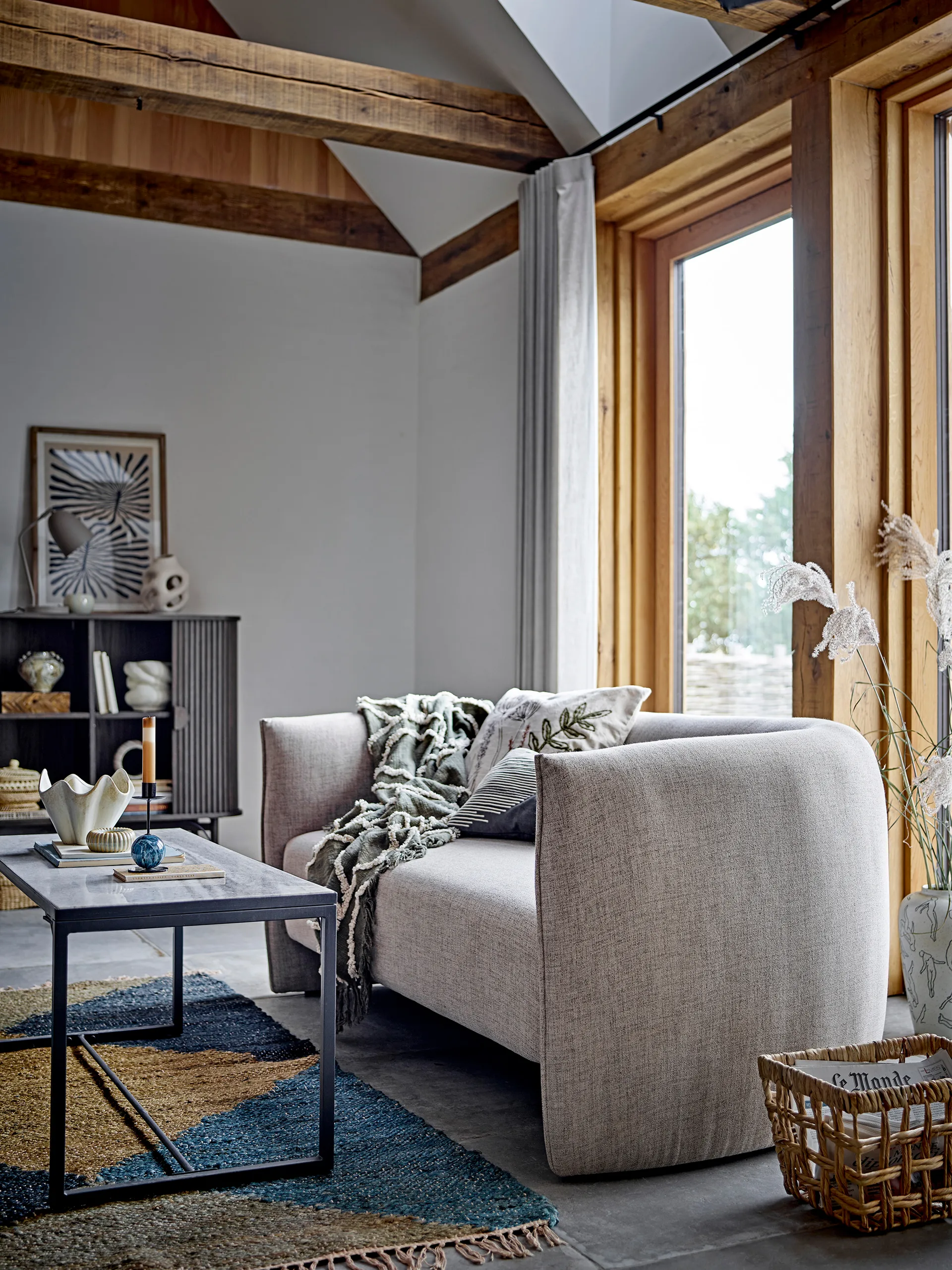 Suporte de velas Jayda Ø7x15 cm, Blue-iron Bloomingville