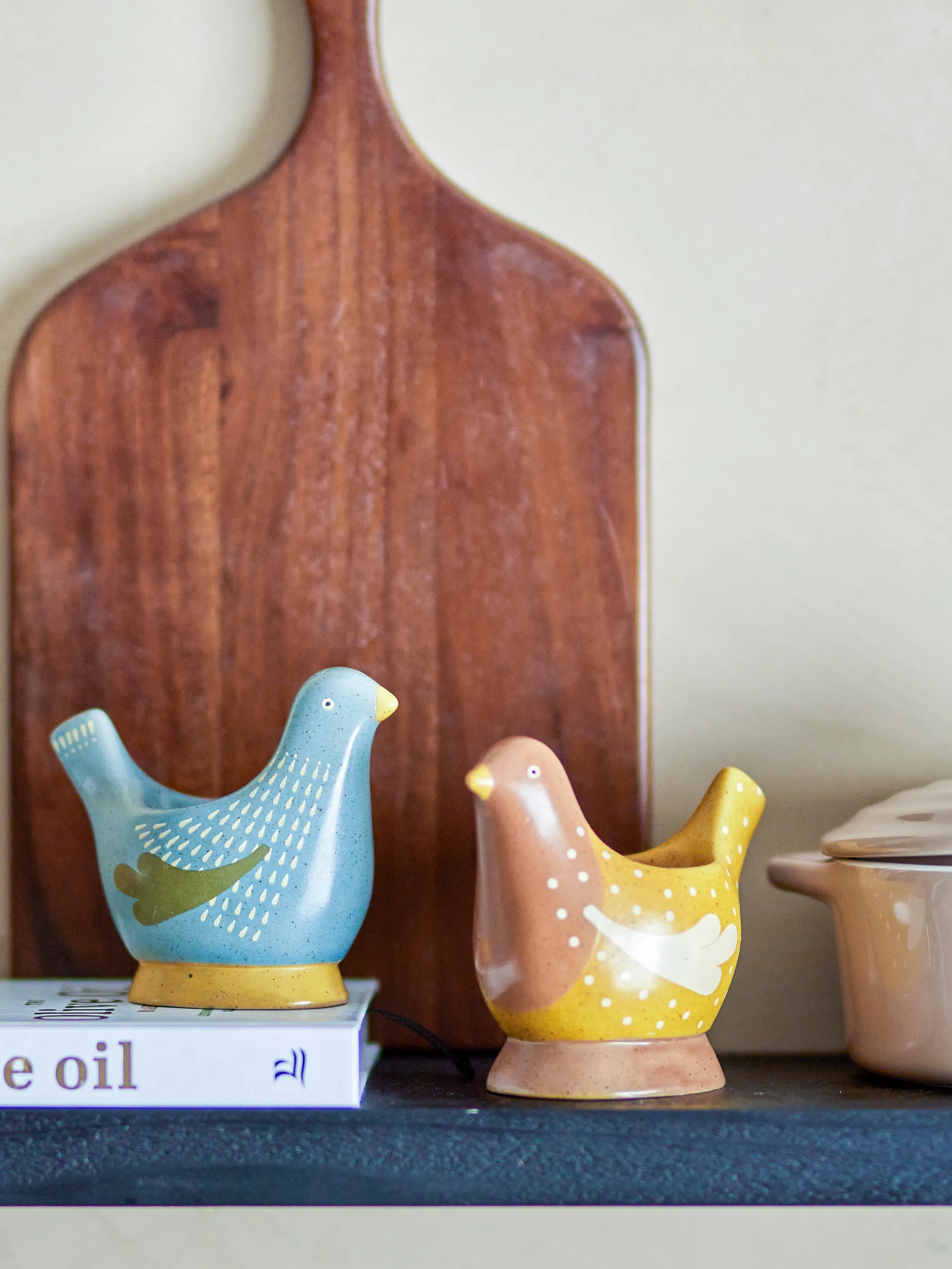 Suporte para ovos Birdy 2 un., Blue-yellow Bloomingville