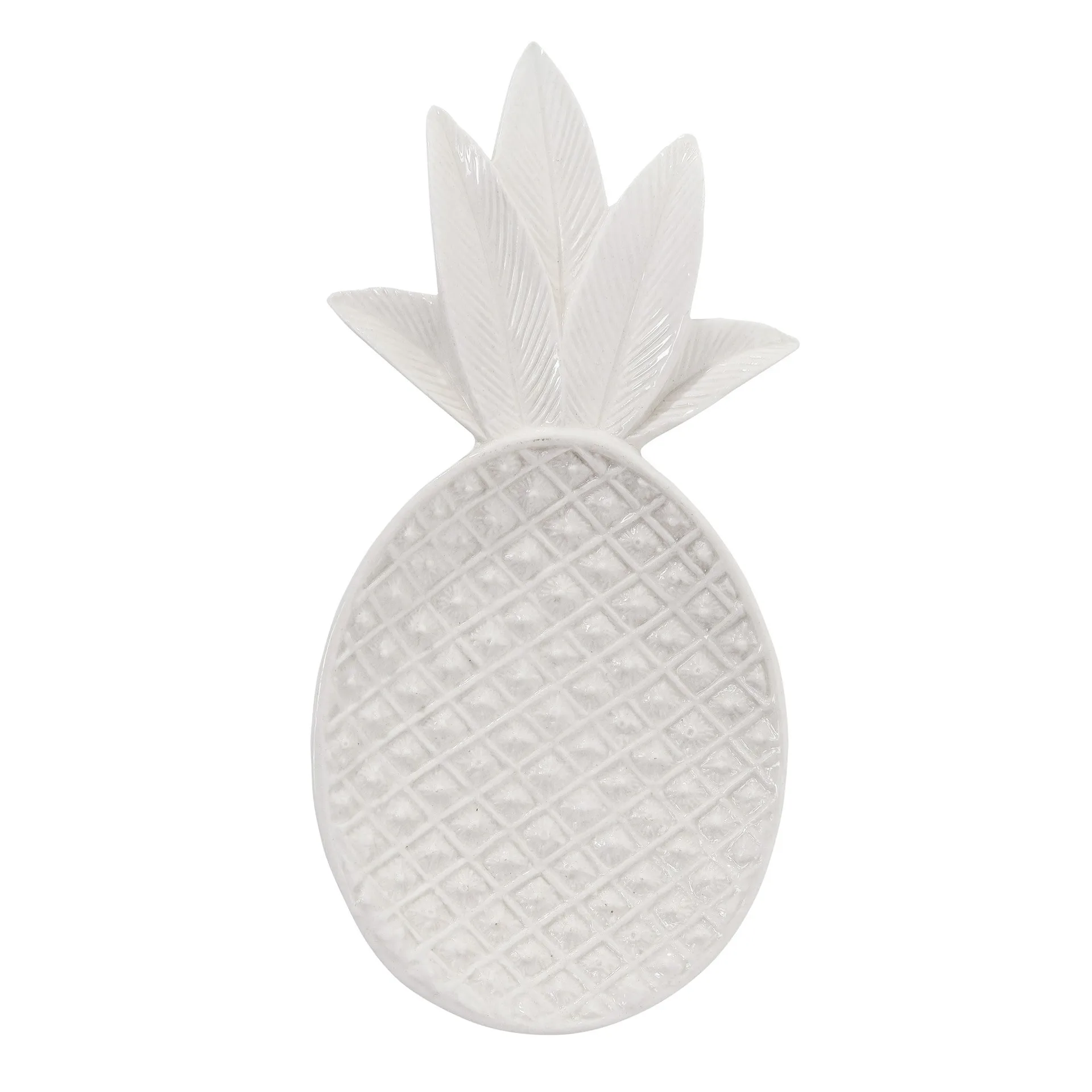 Tabuleiro decorativa Pineapple, branco Bloomingville