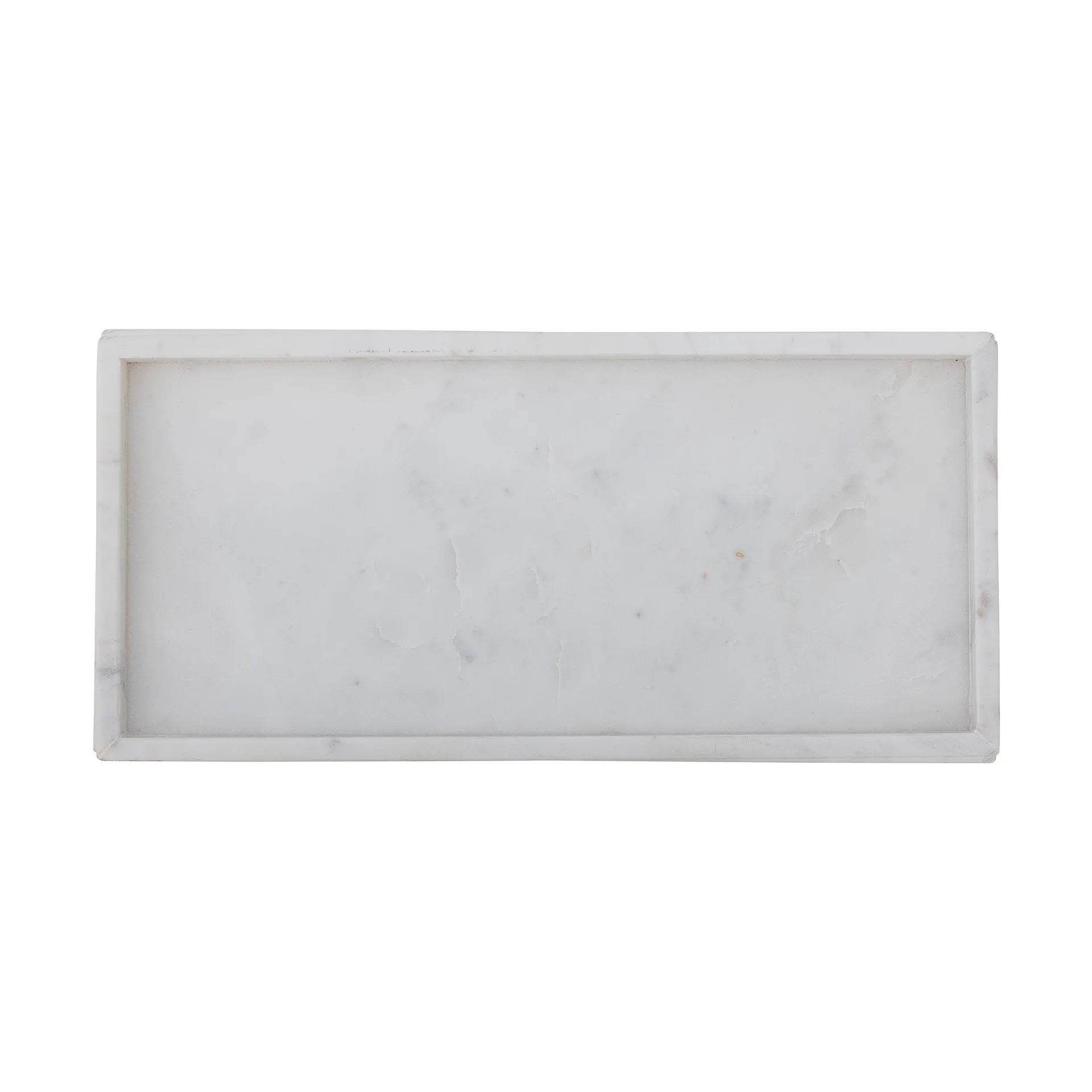 Tabuleiro decorativo Majsa 18x38 cm, White marble Bloomingville