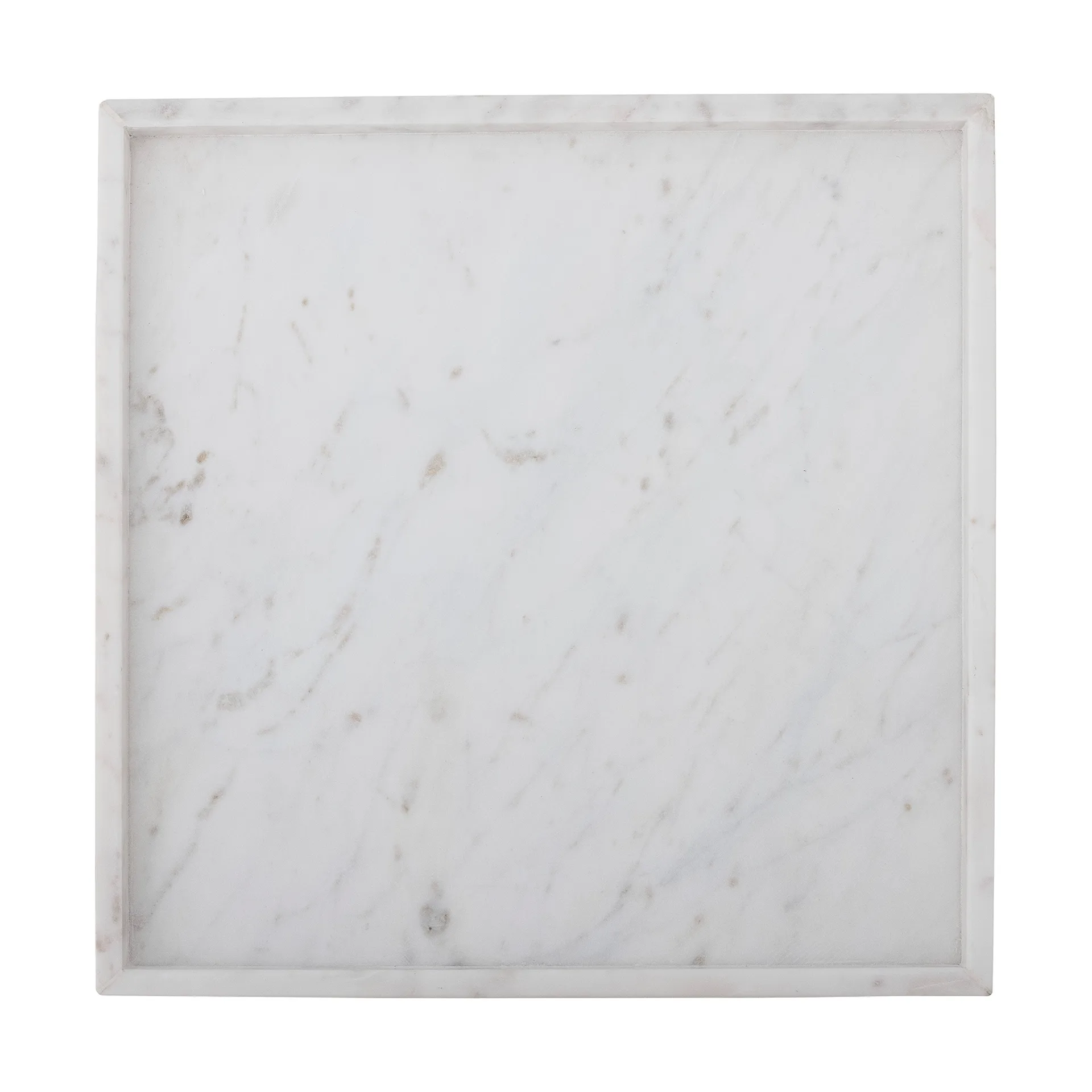 Tabuleiro decorativo Majsa 35x35 cm, White marble Bloomingville