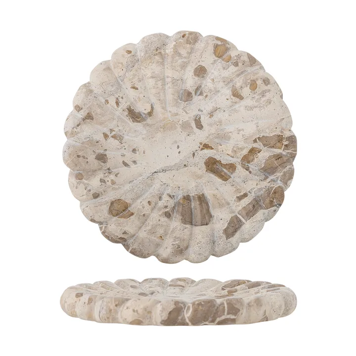 Tabuleiro Marlie em mármore Ø22,5 cm - Natural - Bloomingville