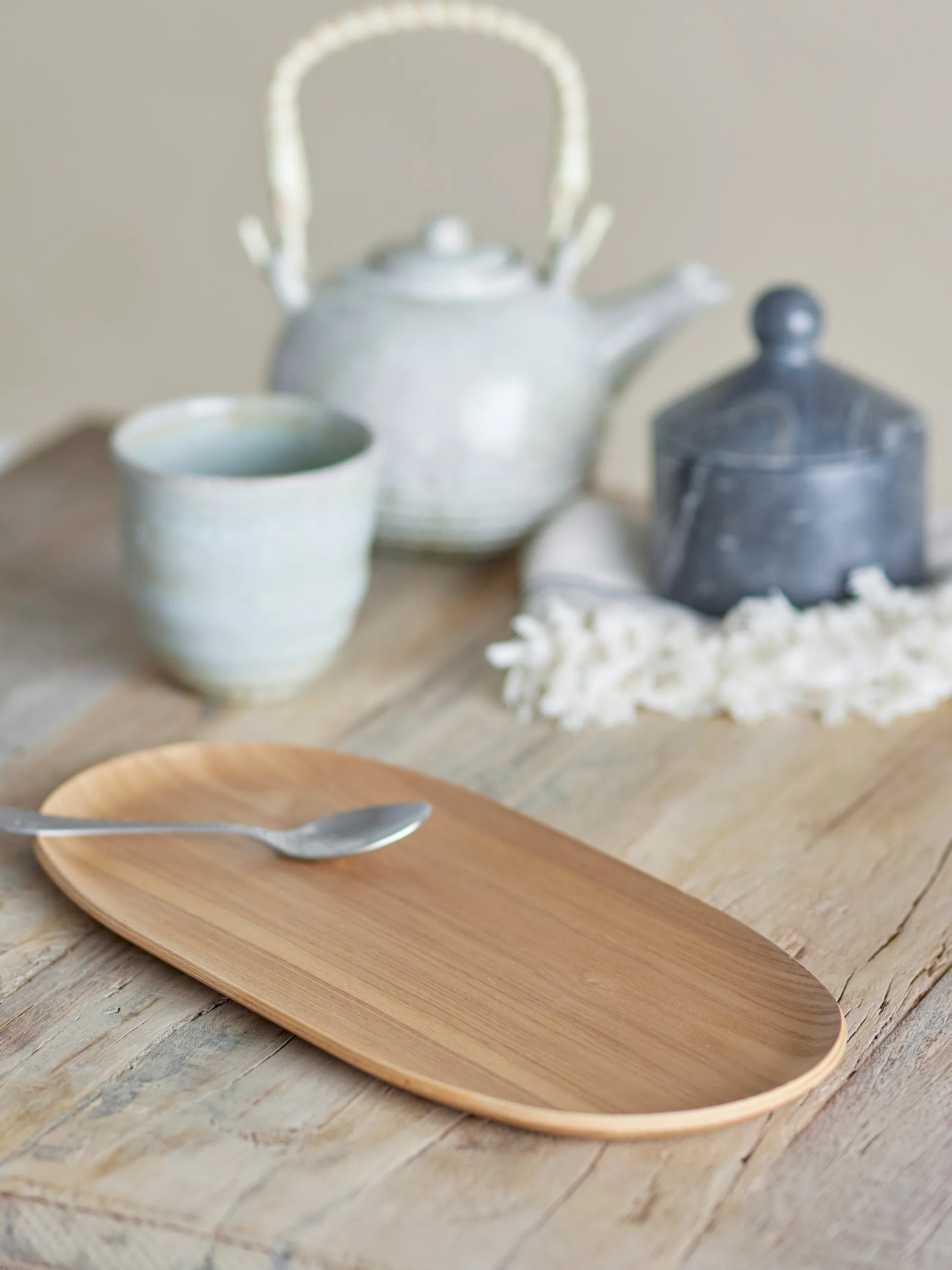 Tabuleiros Leyton 15x31 cm, Natural oak Bloomingville