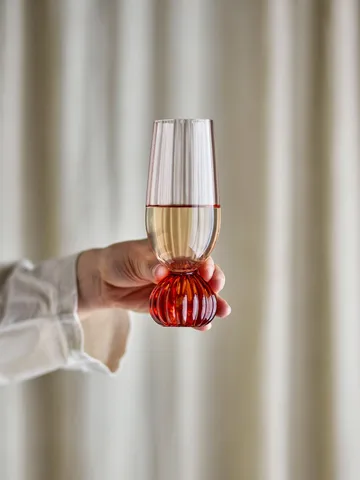 Taça de champanhe Taurin 250 ml - Rosa - Bloomingville