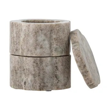 Taça Nezli com tampa Ø9 cm - Natural - Bloomingville