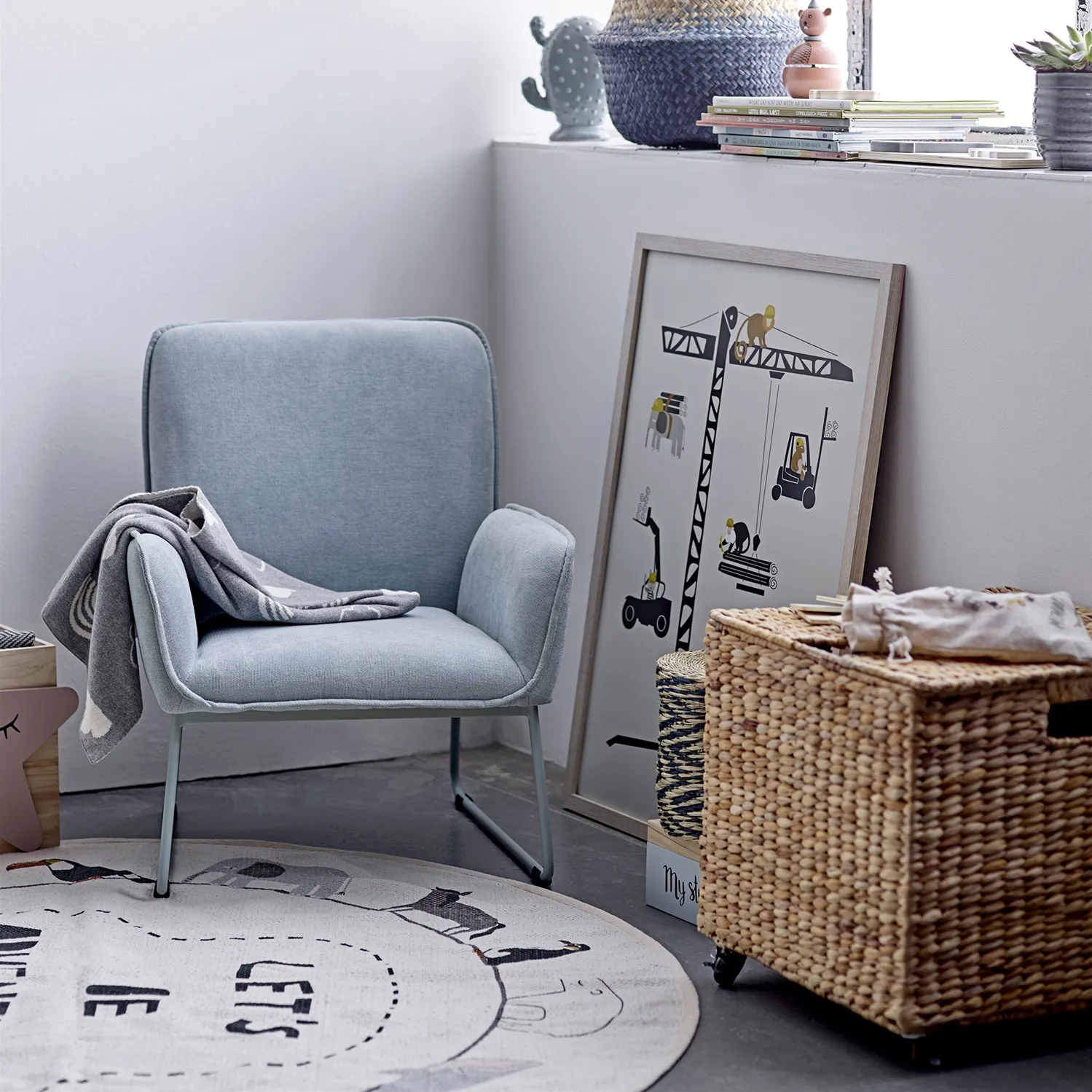 Tapete Bloomingville Ø130 cm, Multi Bloomingville