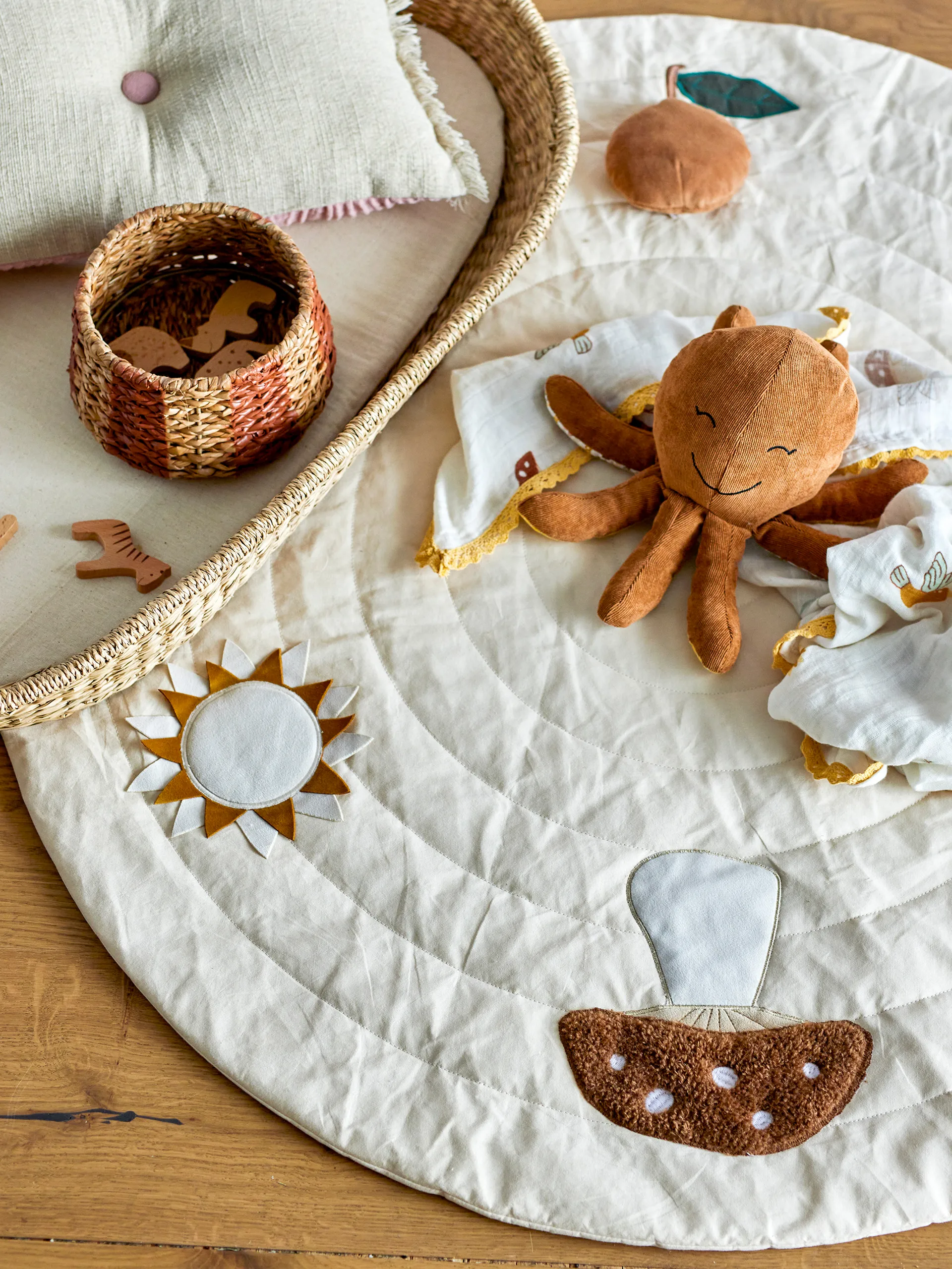 Tapete de brincar Agnes Ø100 cm, Branco Bloomingville