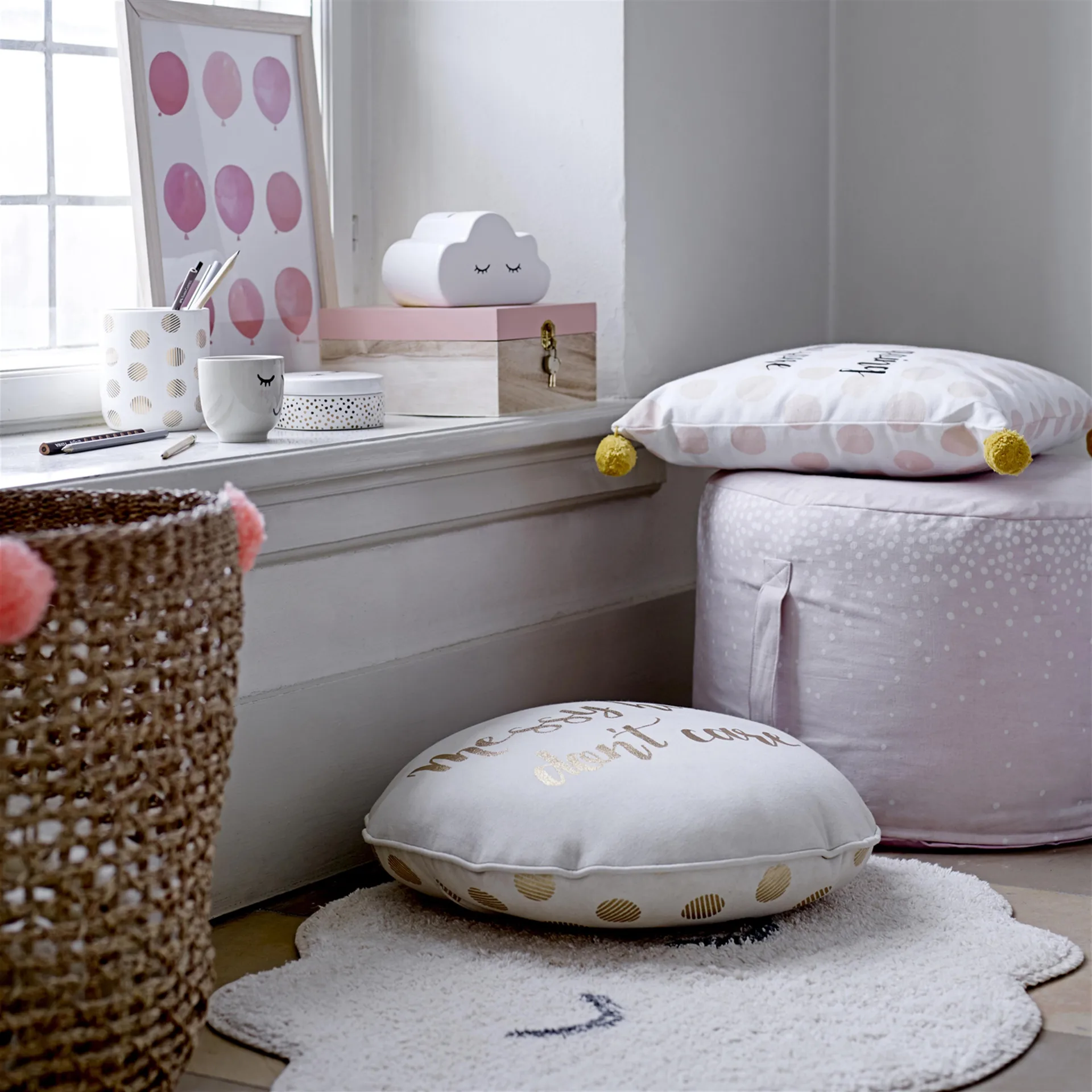 Tapete de criança Cloud, natural Bloomingville