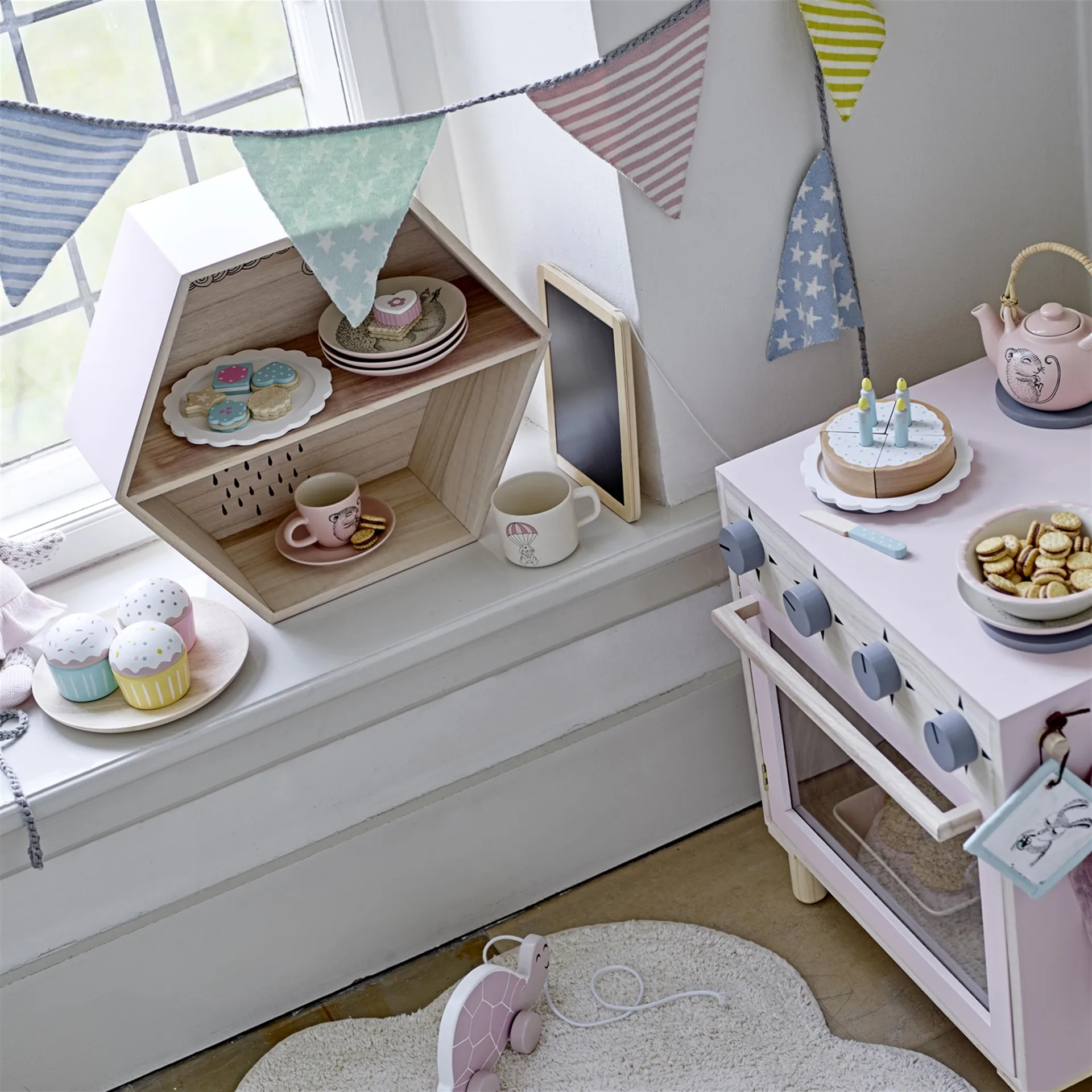 Tapete de criança Cloud, natural Bloomingville