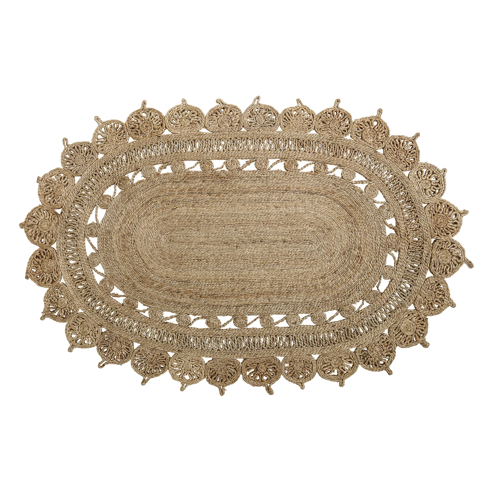 Tapete juta oval Bloomingville, natural Bloomingville